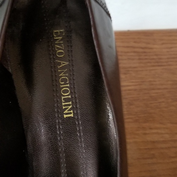 Brown square toe 3" chunky heel - Picture 3 of 7